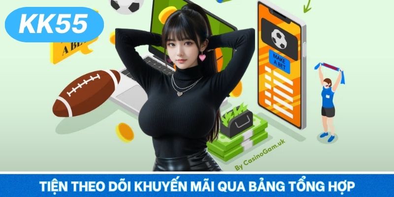 Tiện theo dõi khuyến mãi qua bảng tổng hợp